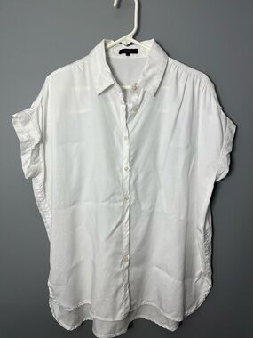 Quince vintage camp shirt White Button-Down Short Sleeve size large